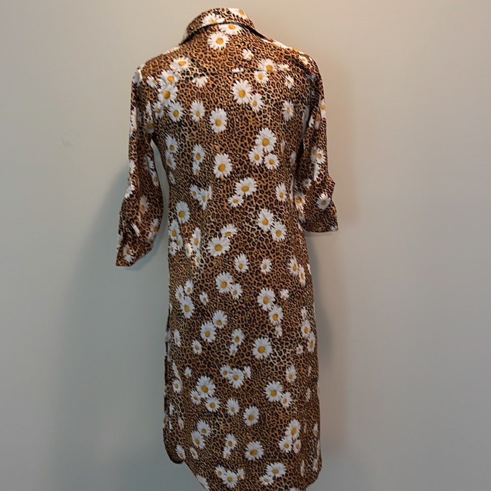 Never Worn! Animal Print & Flower Shirt - Picture 8 of 9